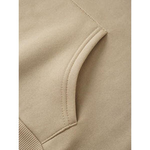 Sweatshirts à capuche surdimensionnés pour hommes Logo personnalisé imprimé Polaire vierge épaisse et lourde Motif solide Polyester Coton à capuche - Product Image 4