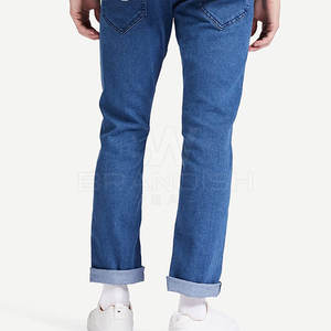 Pantalons Jeans Couleur Unie Pour Hommes Personnalisé Votre Propre Conception Pantalons Jeans pour Hommes pour la Vente en Ligne - Product Image 2