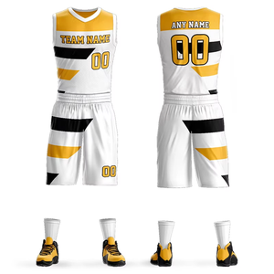 Full Sublimation Digital Print <b>Basketball</b> Uniform Sets Classic <b>Old</b> <b>School</b> Style Custom Street <b>Basketball</b> <b>Jersey</b> Kits for All Age - Product Image 2