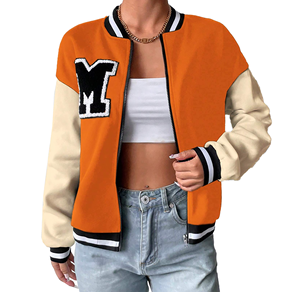 Blouson bombardier mode hommes toile col montant avant logo capuche imperméable vintage avec ambiance urbaine Chicago - Product Image 5