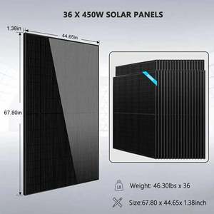 ชุดโซลาร์เซลล์ไฮบริด SunGoldPower 11.4 กิโลวัตต์ 48 โวลต์ แบบแยกเฟส แบตเตอรี่ลิเธียม 51.2 กิโลวัตต์ชั่วโมง แผงโซลาร์เซลล์ 36 ชิ้น ขนาด 450 วัตต์ รุ่น SGH-11N5E MPPT แบตเตอรี่ตะกั่วกรด - Product Image 5