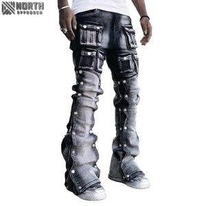 Pantalones Vaqueros de Mezclilla Cómodos y Duraderos, Perfectos para Uso Casual, Aventuras al Aire Libre, Transpirables, Rectos, para Hombre - Product Image 6