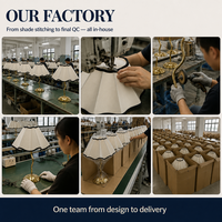 Luckygoods LED260828 Lampe sans fil de luxe de qualité hôtelière en fer avec abat-jour en tissu pour la restauration fine, les mariages et la décoration d'hôtels