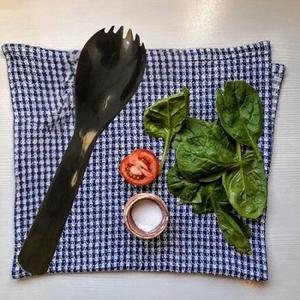 Juego de cuchara de cuerno de la mejor calidad, diseño único, hecho a mano, cuerno de búfalo Natural, artesanía, servidor de ensalada ecológico para catering de fiestas - Product Image 1