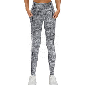 Seamless Casual Summer Women's Sublimation Leggings-Breathable Anti-Bacterial Cotton/Bamboo Active Wear for Yoga & Workout - Product Image 1