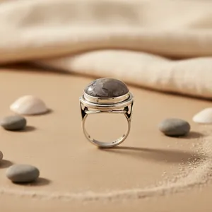 925 Silver Geometric Gemstone <b>Ring</b> for Women Statement Platinum Jewelry with Rhodium Plated <b>Garnet</b> Fine Plain <b>Ring</b> for Men - Product Image 2