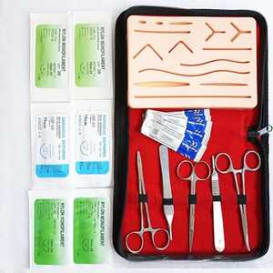 Fabricante Kit de sutura para estudiantes de medicina Práctica Kit de sutura quirúrgica Botiquín médico básico de primeros auxilios - Product Image 1