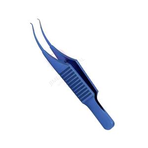 Pinzas de Sutura Colibri de Acero Inoxidable de Grado Médico 7.5cm con Certificación CE ISO13485, Plataforma de Atadura con Recubrimiento Azul al por Mayor - Product Image 4