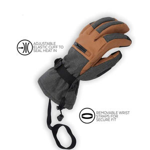 Mitaines de ski et de snowboard imperméables en gros - Mitaines d'hiver extra chaudes pour hommes et femmes, mitaines de snowboard avec logo personnalisé - Product Image 2