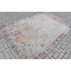 พรมสไตล์ตุรกีวินเทจผ้าทอสีเบจและสีส้มแบบเรียบ6นิ้ว x 9นิ้ววัสดุขนสัตว์สำหรับตกแต่งห้องนั่งเล่นกว้าง4ม. - Product Image 2