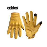 Gants de moto tout-terrain en cuir PU, imperméables, unisexes, couleurs personnalisées pour la conduite à moto