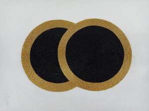 Black Gold Beaded <b>Placemats</b> <b>for</b> Dining <b>Table</b>, Luxury Handmade Black Gold Beaded <b>Placemats</b>, Handmade <b>Placemat</b> Boho, - Product Image 3