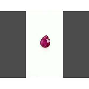 Rubis naturel du Mozambique non traité, taille poire, 2 carats, pierre précieuse en vrac, taille personnalisable, tourmaline rouge, tourmaline jaune, citrine, octogone synthétique - Product Image 3