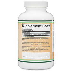 Suplemento de Musgo Marino en Polvo de Marca Propia, Cápsulas Duras, Apoyo para la Salud Digestiva para Adultos, Incluye Raíz de Bardana y Alga Marina - Product Image 3