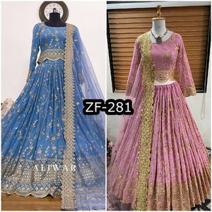 Diseñador nupcial Lehnga Choli para niñas Fiesta Vestidos de novia Precio bajo Lehenga Choli indio con Dupatta para mujeres - Product Image 2