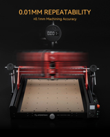 Machine de gravure CNC 4 axes Atomstack C4 Pro, découpe et fraisage de bureau, 420x420 mm, adaptée au bois, au plastique, à l'aluminium, au laiton et aux circuits imprimés.