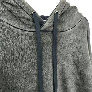 Custom High Quality Heavyweight Vintage Unisex Acid Stone Washed 100% Cotton Solid Winter Hoodies for Men - Product Image 4