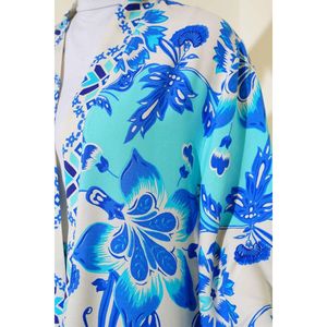 Kimono 2 Pièces à Motif Ethnique Turquoise - Product Image 3