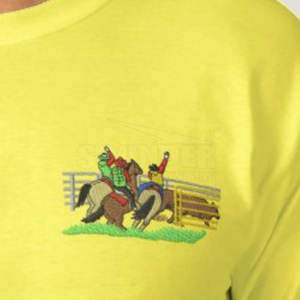 Camiseta bordada de nuevo estilo de alta calidad superventas diseña la tuya con bajo MOQ hecho de 100% algodón - Product Image 6