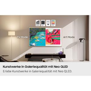 Téléviseur intelligent 4K UHD avec design de cadre moderne, mode affichage artistique, rétroéclairage QLED, écran de 75 pouces pour utilisation dans la salle de bain - Product Image 4