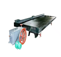 Table vibrante de séparation gravitaire humide pour la concentration des minerais, haute précision, performance stable, moteur 380V, 1-10tph, pour l'exploitation minière aurifère