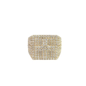 Haute Qualité La Plus Tendance Hip Hop S925 Argent Moissanite Diamant Croix Conception Anneau Pour Hommes - Product Image 1