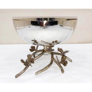 Quemador recubierto de polvo blanco de metal resistente y soporte de diseño elegante chapado en oro Suministros de fragancia para el hogar y el hotel Quemador de incienso - Product Image 3