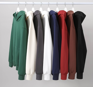 เสื้อฮู้ดดี้แบบนูนลายสั่งทำพิเศษ ทรงปกติ คุณภาพสูง สีขาว สำหรับผู้ชาย ผ้าฝ้ายฟลีซ 100% มีกระเป๋า แห้งเร็ว พิมพ์ลายด้วยเทคนิคดิสชาร์จ แบบเรียบไม่มีลวดลาย - Product Image 4