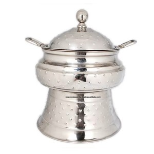 Chauffe-plat rond en acier inoxydable de qualité supérieure, idéal pour la restauration et le service de buffet, parfait pour les événements, les fêtes, les mariages, les hôtels et les restaurants - Product Image 5