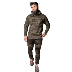 Winter Men's Tracksuit Set with Hoodie <b>Jacket</b> Slim Pants Breathable <b>Lightweight</b> Cotton Polyester for <b>Running</b> Outdoor Activities - Product Image 1