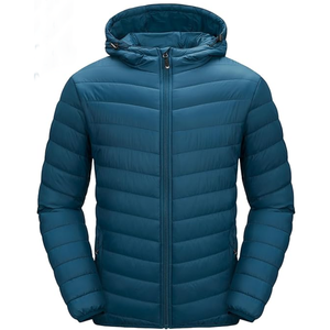 Venta al por mayor 2025 personalizado invierno grueso a prueba de viento burbuja recubierta textura personalizada Chaqueta corta acolchada hombres chaqueta al aire libre - Product Image 1