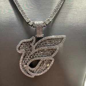 Colgante de eslabones cubanos con diseño de Hip Hop de plata 925 de lujo con diamante de moissanita y bolsa de dinero helada, joyería de fiesta personalizable - Product Image 2