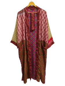 <b>Swim</b> Wear Soft Silk Bathrobe Multi Color <b>Robe</b> Night Wear <b>Robe</b> Indian Vintage Recycled Silk Sari Kimono, - Product Image 6