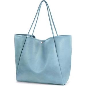 Sac à main en cuir PU pour femme, grande capacité, sac à bandoulière, design minimaliste, pour le quotidien, le bureau, les courses - Product Image 1