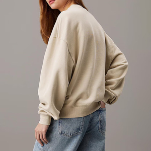 Sudaderas Extra Grandes de Alta Calidad 100% Algodón para Mujer, Estilo Casual Urbano, Impresión de Logotipo Personalizado, Invierno - Product Image 1