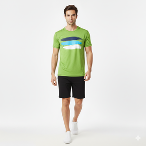 Camiseta de Cuello Redondo para Hombre, Algodón Suave y Duradero, Transpirable, Ajuste Cómodo, Ropa Casual, Calidad Premium, Color Sólido de Moda - Product Image 1