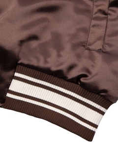 Veste bomber pour homme en toile de polyester satiné 100% de haute qualité avec logo personnalisé en gros - Product Image 4