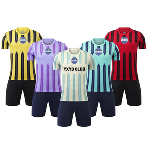 2024-25 usine nouveau Style thaïlande doux 100% Polyester léger à séchage rapide uniforme de football été formation équipe maillot - Product Image 1