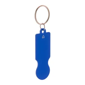 Porte-clés en métal durable RaluCart avec jeton, gadgets écologiques - Product Image 6