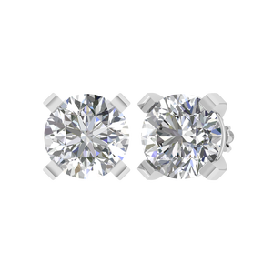 ต่างหูเม็ดเดี่ยวเพชรที่ปลูกในห้องปฏิบัติการสีทองสุดหรู14K OEM การออกแบบ ODM IGI เครื่องประดับที่ได้รับการรับรองสำหรับปาร์ตี้ผู้หญิงของขวัญ - Product Image 4