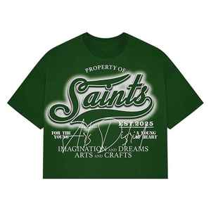 Heavyweight Men T Shirt Print 100% Cotton Blank Sports Gym Wear Cotton Oversized Printed Sublimation <b>Tshirt</b> - Product Image 2