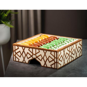 Bol de présentation de chocolat forme carrée pour hôtel restaurant fournitures table bol de service décoratif au chocolat par le monde indien en métal - Product Image 2