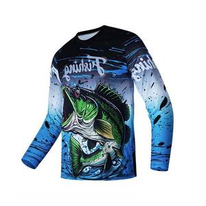 Camisa de pesca de manga larga con diseño personalizado para hombres, ropa deportiva de poliéster de rendimiento de secado rápido, sublimación sólida para invierno y exteriores - Product Image 6