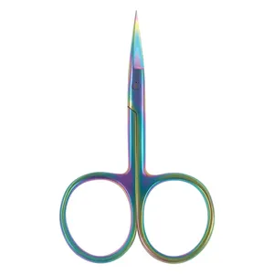 Top Quality Fly Fishing Scissors Rainbow Color Coated 4" Purpose Scissors Sharp Blade Joint Fly Tying Scissors