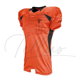 Maillots de football américain à manches courtes imprimés respirants de la meilleure qualité pour unisexe - Product Image 3