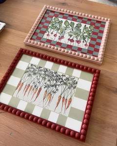 Cadre en bois d'inspiration marocaine avec résine artisanale et finition polie lisse Accent artistique naturel pour les espaces modernes - Product Image 6