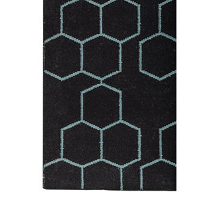 Tapis en laine tissés à la main Indusbar, motif géométrique classique, rectangulaires en jute, pour la maison et le couloir, en viscose - DWRM-117 - Product Image 4