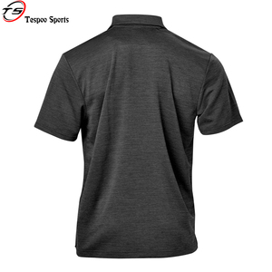 POLO de punto gris sólido personalizado de la mejor calidad para hombre con patrón Venta en línea - Product Image 5