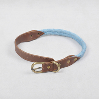 Ensemble de colliers pour chien faits à la main, écologiques, 100% coton, motif uni, décoration nœud papillon, tailles S/M/L
