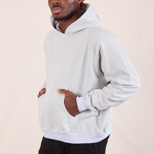 Sudadera con Capucha de Alta Calidad 100% Algodón Felpa para Hombre, Estilo Urbano, Hombros Caídos, Gruesa - Product Image 3